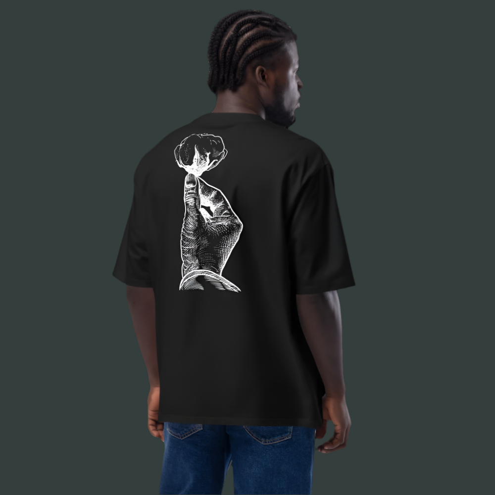 GOD MADE ME Oversized heavyweight t-shirt