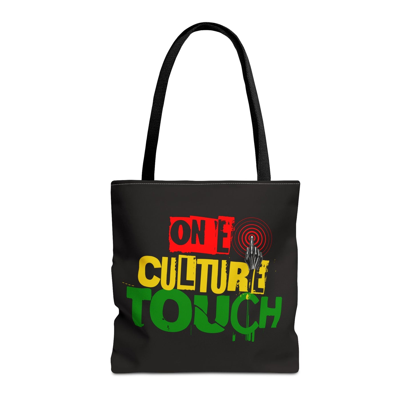 On E Culture Touch Tote Bag — Rasta-Inspired Urban Graphic Tote