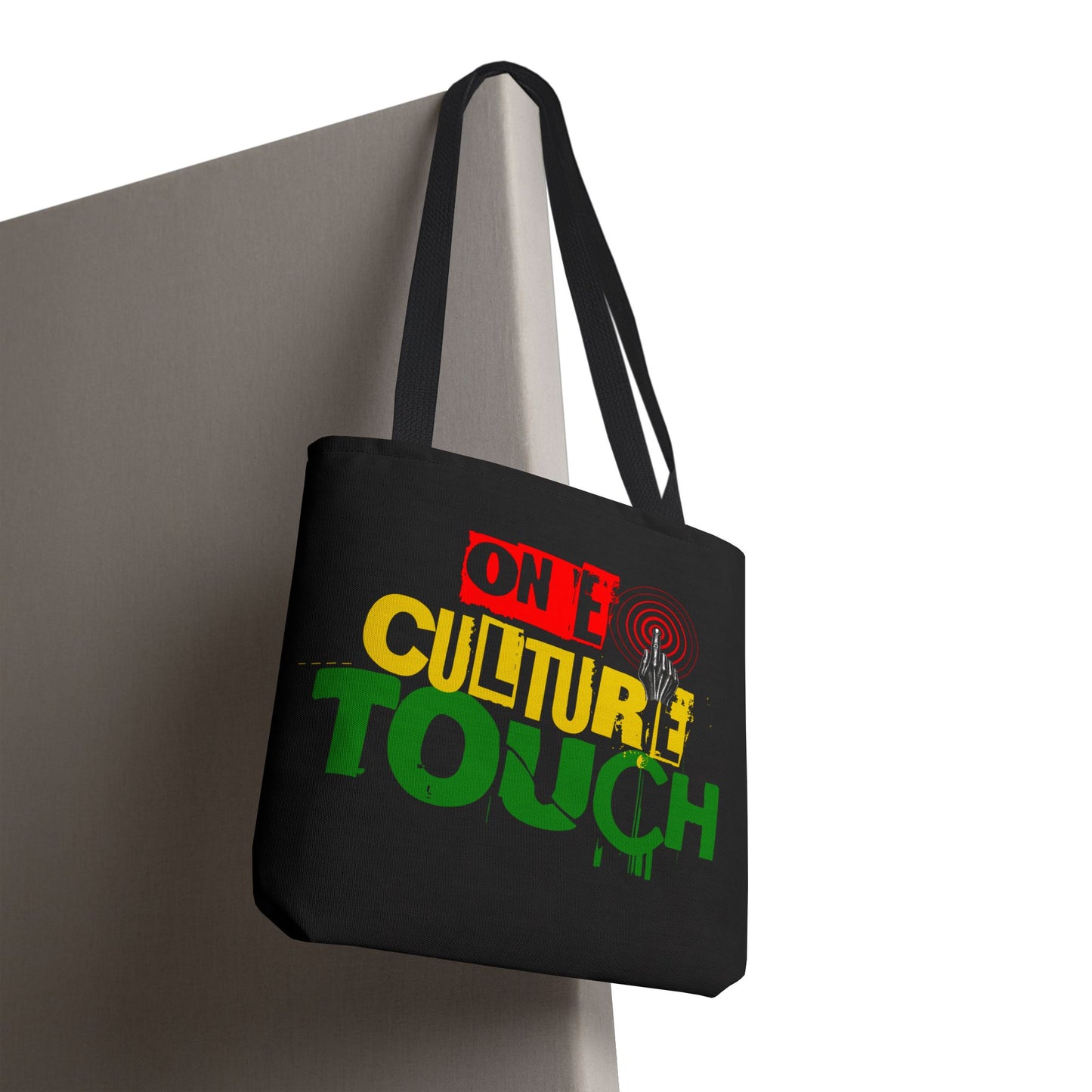 On E Culture Touch Tote Bag — Rasta-Inspired Urban Graphic Tote